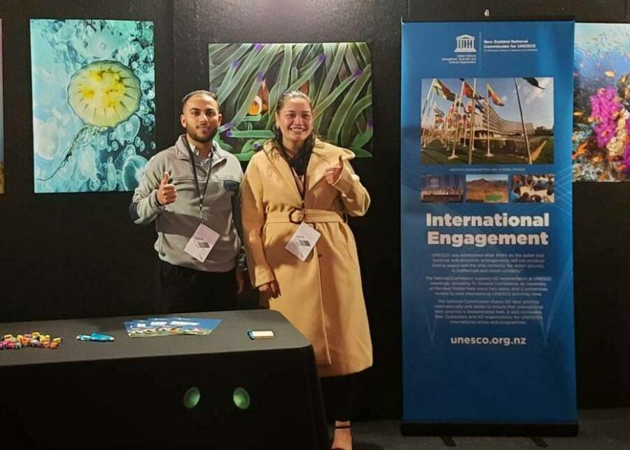 Booth with Raiyan and Blair