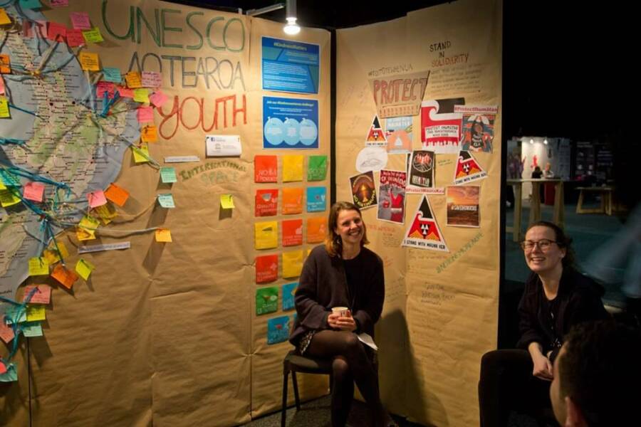 Nola and Raven Festival for the Future stand